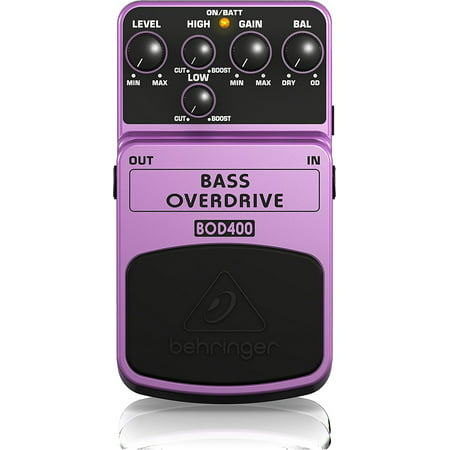 BASS OVERDRIVE BOD400, Get tube-like distortion, smooth sustain and super-fat tone By Behringer From (Best Smooth Overdrive Pedal)