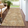 thumbnail image 6 of Addison Rugs Chantille Indoor/Outdoor Traditional Damask Khaki Washable Runner Rug, 2'3" x 7'6", 6 of 6