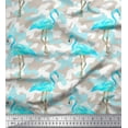 thumbnail image 1 of Soimoi Cotton Duck Fabric Camouflage Texture & Flamingo Bird Print Fabric by Yard 42 Inch Wide, 1 of 1