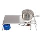 thumbnail image 3 of Soporte para barbacoa 2 en 1 Soporte para estufa plegable al aire libre y parrilla de barbacoa Mesa de camping Soporte para ollas Red de barbacoa Soporte de leña de acero inoxidable Herramienta de pi Irfora Soporte para barbacoa, 3 of 7