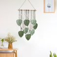 thumbnail image 6 of Sunxin Hangs Handmade Macrame Wall Hanging Leaves Large Boho Tapestry Chic Yarn Woven Art Decor for Nursery Bedroom and Living Room, A Pendant, 6 of 6