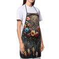thumbnail image 4 of Yiaed Floral Dreamcatcher Elegance Print Kitchen Apron with Hand Wipe Pockets,Big Pocket,Aprons for Women with Pockets, Waterproof for Cooking Baking, 4 of 7