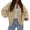 Khaki, variant on PRETTYGARDEN Women's Winter Cardigan Sweaters Trendy Chunky Knit Long Sleeve Button Up Casual Warm Fall Jackets Coats
