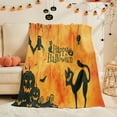 thumbnail image 2 of Couverture Jetée d'Automne, Couverture en Flanelle à Imprimé Numérique d'Halloween Effrayante, Couverture Jetée Toutes Saisons pour Sofa, Couvertures Jetées d'Halloween, 2 of 6