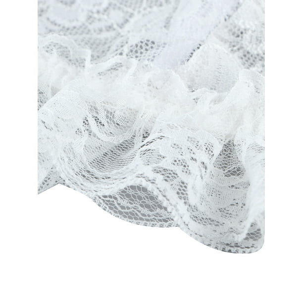 Compra online de White Lace Uncovered Tie Detailed Underwear Set  Thmaw22au0202