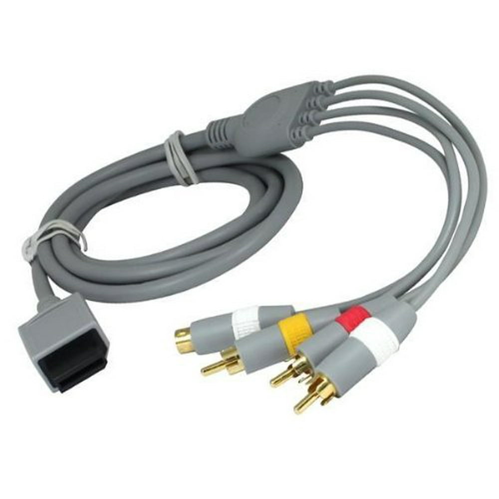 Nintendo Wii and WiiU SVideo A/V Audio Video Cable