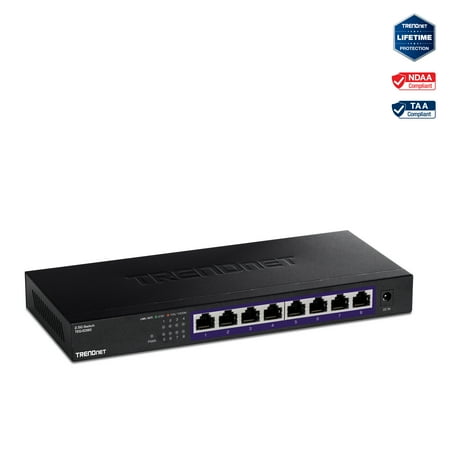 UPC: 0710931140590 | TRENDnet TEG-S380 8-Port Unmanaged 2.5G Switch 8 x 2.5GBASE-T Ports