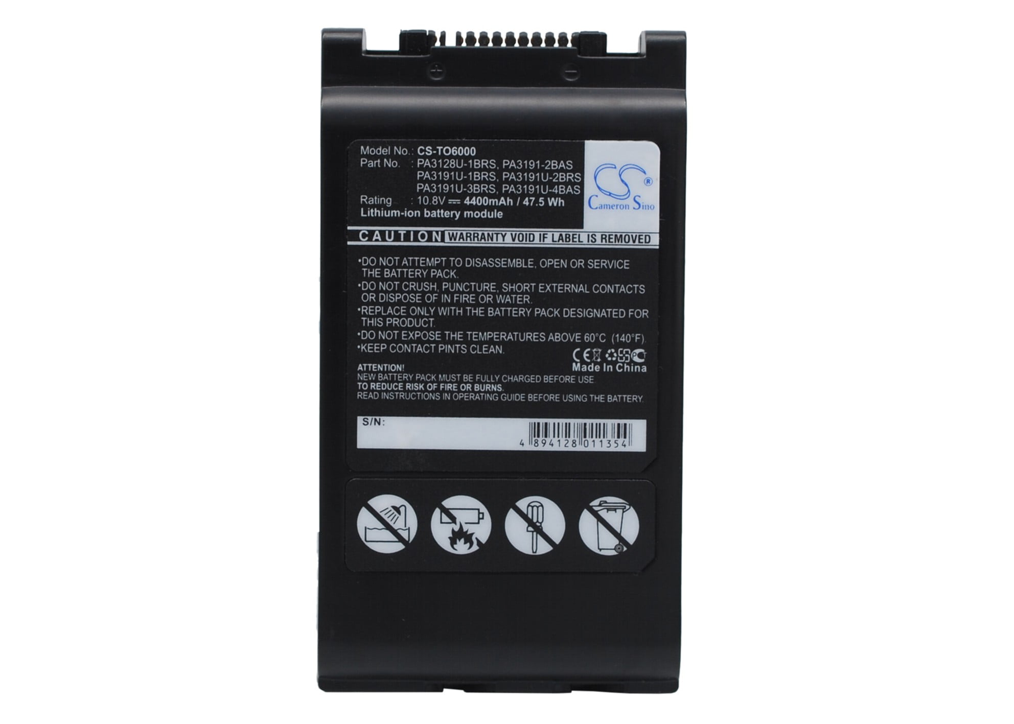 4400mAh PA3128U-1BRS PA3191U-4BAS PA3191U-1BAS PA3191U-3BRS PA3191U-4BRS PA3191U-2BRS Battery for Toshiba Tecra TE2100 Tecra M4-