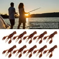 thumbnail image 2 of Realistic Soft Plastic Crawfish Lures, 10 Pack – Ideal for Bass Fishing, Freshwater & Saltwater, 4-Inch Size, 2 of 5