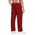 thumbnail image 4 of YDDIAN Super Soft Men's Polyspandex Pajama Pants with Pockets Wine XXL, 4 of 4