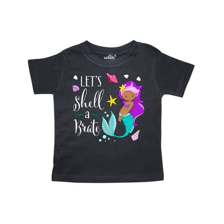 

Inktastic Let s Shell-a-Brate- mermaid Gift Toddler Boy or Toddler Girl T-Shirt