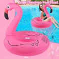 thumbnail image 2 of Flamingo Inflatable Pool Floats, Flamingo Pool Tubes Swim Ring Pink Pool Float_Perfect Gift, 2 of 5