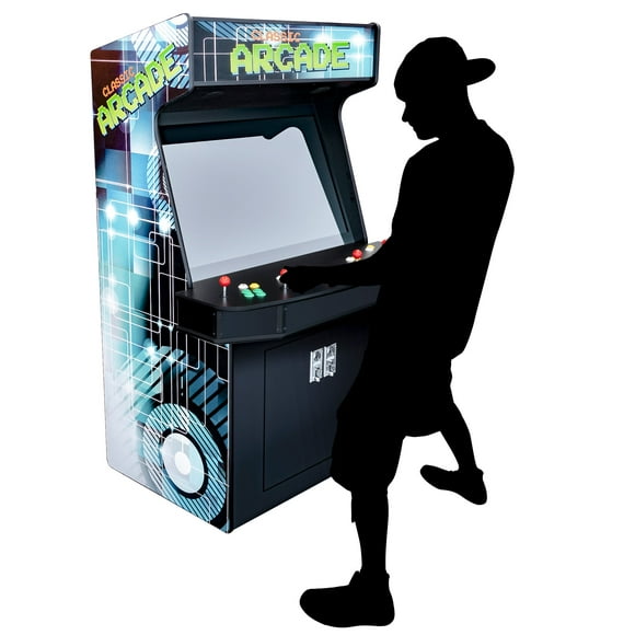 Creative Arcades 4 Player Stand-up Arcade Machine | 3018 Classic Retro Games | 42" LCD Screen