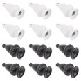 thumbnail image 1 of Milisten 12 Pcs Embouts de Lampe Embout de Lampe Bouton Noir Blanc Rond 4.5x0.98 Po, 1 of 5