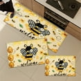 thumbnail image 2 of YIMEIS Bees, nectar, welcome Fall Kitchen Rugs, Xmas Holiday Kitchen Mat Decor Home Decorations, Green Christmas Mats for Kitchen Floor - 16''*24'', 2 of 10