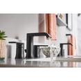 thumbnail image 4 of Grifo de baño Moen Genta, 8 pulgadas, amplio y 2 manijas, negro mate, 4 of 8