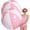 Pink, variant on 2 Pcs 60 Inch Giant Inflatable Beach Ball, Pastel Macaron Large Inflatable Float, Jumbo Pool Playground Balls, Summer Outdoor Games, Water Pool Beach Party Favor