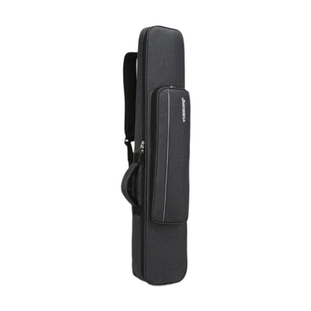 Bolsa de transporte para erhu, multifuncional, con cremallera, para violín chino Negro