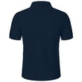 thumbnail image 5 of Dianli Men's Summer Versatile Turndown Collar Short Sleeve Lapel Top Solid Color Breathable Quick-Dry Lightweight Loose-Fit Casual Shirt Everyday Wear, 5 of 6