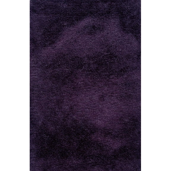 Moretti Bella Shag Area Rug 81108 Purple Solid Shag 10' x 13' Rectangle