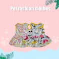 thumbnail image 1 of Flmtop Dog Dress Fruit Printing Round Neck Cotton Two-legged Pet Skirt for Daily Life Pink, 1 of 9