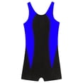 thumbnail image 3 of Sholeno Girls Athletic One Piece Swimsuit Racer Back Swminwear Boyleg Competitive Bathing Suit Royal Blue 6, 3 of 5