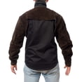 thumbnail image 3 of Waylander Split Leather Welding Cape with Sleeves, Open Back Welding Jacket Comfort, Adjustable Cuffs for Secure Fit and Flexible Stand Up Collar (3X-Large), 3 of 8