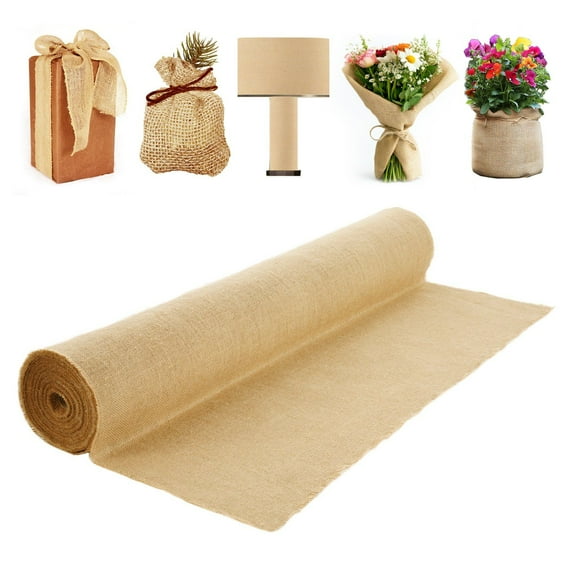 STAWAY Burlap Fabric Roll - Natural Jute Tree Wrap for Crafts, Gardening & Home Decor - Biodegradable & Durable for Weddings, Parties & DIY Projects