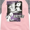 thumbnail image 3 of Pokémon - Mewtwo Ready For Battle - Girls Raglan Graphic T-Shirt, 3 of 5