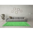 thumbnail image 3 of Ahgly Company Indoor Rectangle Abstract Emerald Green Modern Area Rugs, 2' x 4', 3 of 4