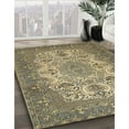 thumbnail image 2 of Ahgly Company Indoor Square Traditional Dark Brown Medallion Area Rugs, 5' Square, 2 of 6