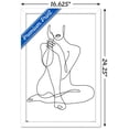 thumbnail image 3 of Woman - Continuous Line Drawing Wall Poster, 14.725" x 22.375", Framed, 3 of 3