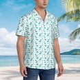 thumbnail image 5 of Xecao Utensiles print Hawaiian shirt - a stylish short-sleeve button-down for men, perfect for casual beach and tropical outings., 5 of 9