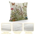 thumbnail image 4 of PHYHOO  Spring Pillow Covers Wild Flowers Botanical Plants Butterfly Decor for White Throw Pillows Covers Outdoor Farmhouse Pillow Covers Decor Couch Living Room  White, 4 of 5