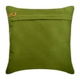 thumbnail image 3 of The HomeCentric Euro Pillows Decorative Green Euro Size Pillow Covers Pack of 2 26x26 inch (65x65 cm) Suede European Pillow Shams Solid Color Pintucks Textured Striped - Green No Limits No Lines, 3 of 3