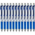 thumbnail image 2 of Pentel Energel BL77 Retractable Gel Ink Rollerball Pen - 0.7mm - 54% Recycled - Blue - Pack of 12 in Pillow Packaging, 2 of 5