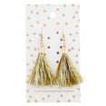 thumbnail image 2 of Gold Dot Tassel Party Earrings, 2 of 2