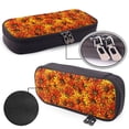 thumbnail image 4 of Picia Sunflower4 Pattern Large Capacity PU Leather Pencil Case Organizer Pen Marker Holder Double Zipper Storage Bag Big Pencil Pouch for College Office, 4 of 6