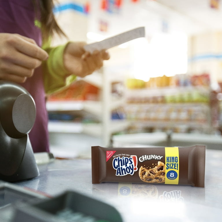 CHIPS AHOY! Chunky Chocolate Chip Cookies, King Size, 4.15 oz