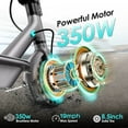 thumbnail image 7 of Electric Scooter 10.5Ah, up to 19MPH and 20Miles 8.5" Solid Tires Portable Commuting Scooter, 7 of 7