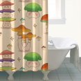 thumbnail image 4 of Red Mushroom Cartoon Light Pattern Shower Curtain 72"x72" ,Bathroom Decorative Shower Curtains Set with 12 Hooks,Modern Waterproof Washable Shower Curtain, 4 of 6
