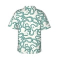 thumbnail image 3 of Balery Hand Drawn Snake Print Men's Hawaiian Shirts Short Sleeve Beach Shirt Relaxed Fit Vacation Button Down Shirts-Small, 3 of 9