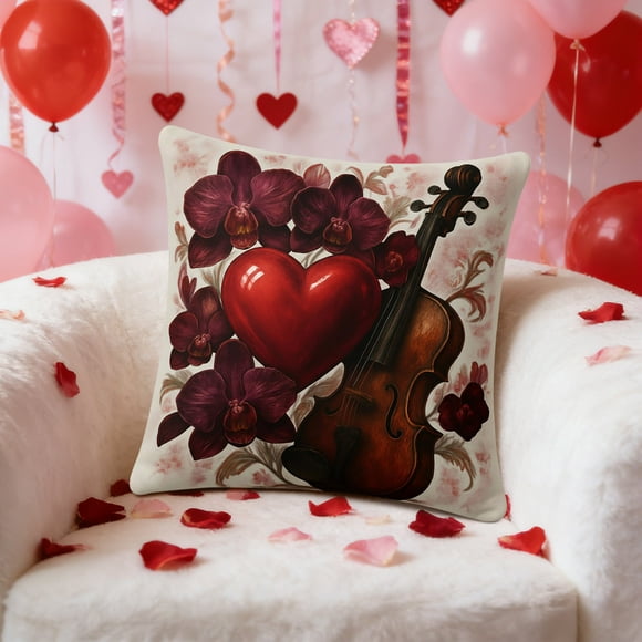 Pillowcase 45x45cm Black Rose Velvet Floral Pillowcase Cover for Sofa Cushion or Car Pillow(1Pcs) Rkxzt
