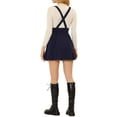 thumbnail image 3 of Allegra K Women's  High Waist Lace Up Tie Front A-Line Mini Suspender Skirt, 3 of 6