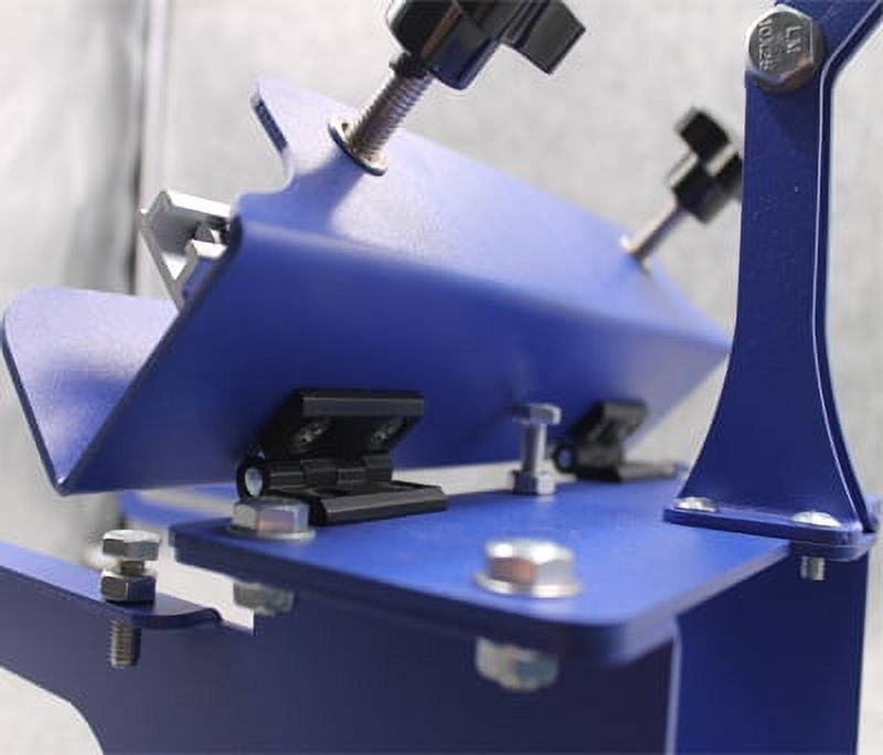 INTBUYING 1 Color 1 Station Silk T-Shirt Screen Printing Machine DIY Fabric Press for T-Shirt Clothing Hats Adjustable Blue