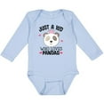 thumbnail image 3 of Inktastic Cute Panda Gift for Girls Girls Long Sleeve Baby Bodysuit, 3 of 5