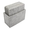 thumbnail image 4 of jifeng 5x8pcs Coaster Cup Mat Pad Insulated Placements Light Gray Square, 4 of 7