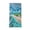 E, variant on Ocean Themed Beach Towel 27.6x55.1 Inch, Starfish Seashells Graphic Towel, Fast-Drying Absorbent Bath Towel Microfiber Beach Towel