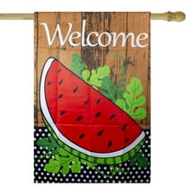 Welcome Watermelon Slice Spring Outdoor House Flag 28" x 40"