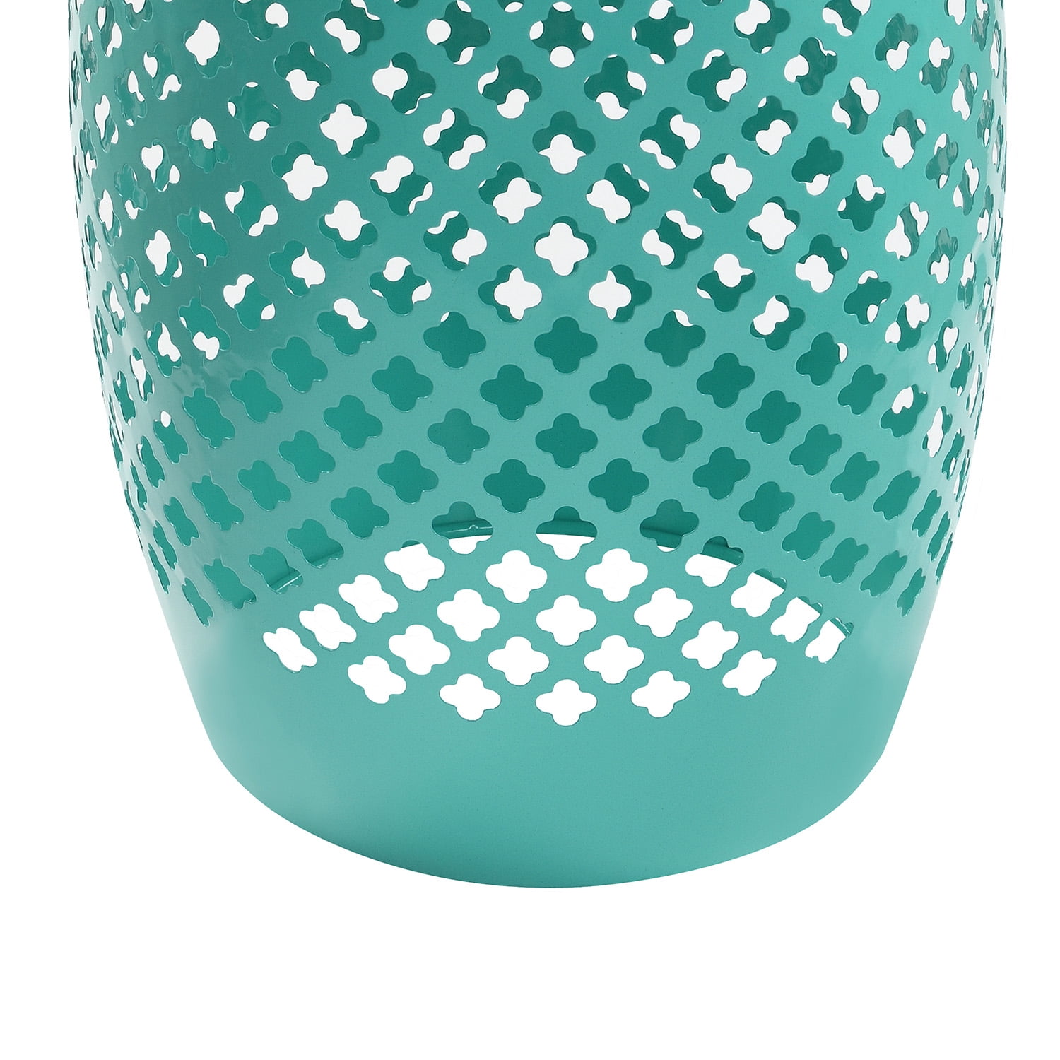 AC Pacific Powder Coated Iron Outdoor Green Side Table